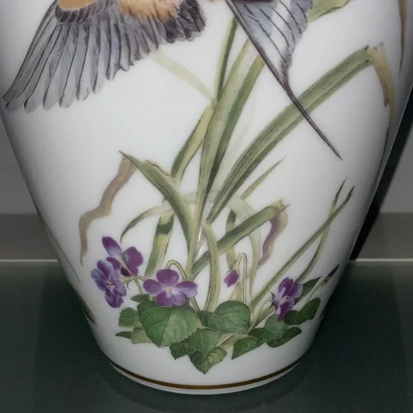 Franklin Porcelain The Meadowland Bird Vase by Basil Ede Limited